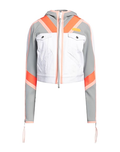 DSQUARED2 Giubbotto jeans Off white 98% Cotone, 2% Elastan, Poliammide, Poliuretano