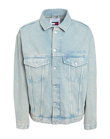 TOMMY JEANS Denim jacket Blue 100% Recycled cotton