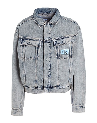 CALVIN KLEIN JEANS Denim jacket Blue 100% Cotton