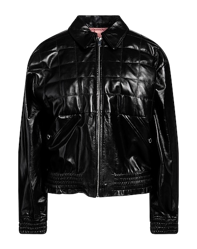 SANDRO Bomber Black 100% Lambskin