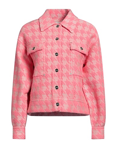 SANDRO Jacket Pink 81% Cotton, 19% Viscose, Polyester