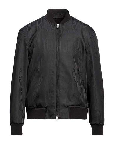 LARDINI Bomber Black 56% Polyester, 44% Wool