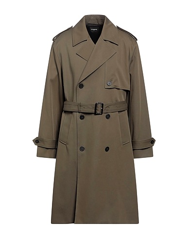 THE KOOPLES Double breasted pea coat Military green 100% Cotton