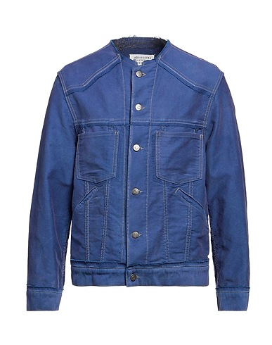 MAISON MARGIELA Jacket Pastel blue 100% Cotton