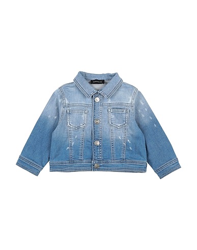 MONNALISA Denim jacket Blue 98% Cotton, 2% Elastane