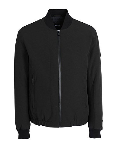 BOSS Blouson Noir 46% Polyester, 46% Polyester recyclé, 8% Élasthanne