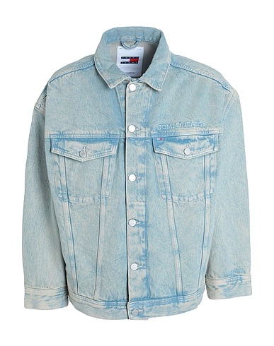 TOMMY JEANS Giubbotto jeans Blu 100% Cotone riciclato