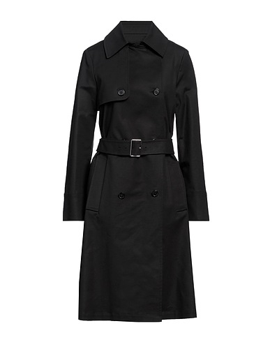 BCBGMAXAZRIA Double breasted pea coat Black 98% Cotton, 2% Elastane