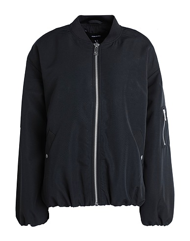 VERO MODA 보머 블랙 100% 폴리에스테르