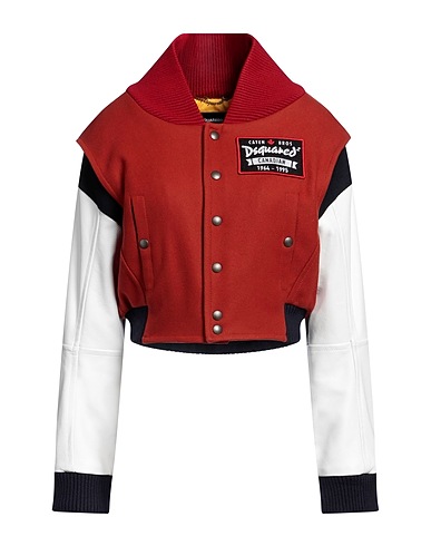 DSQUARED2 Jacket 79% Virgin Wool, 20% Polyamide, 1% Elastane, Acrylic, Cow leather