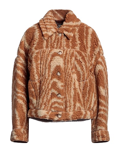 STELLA McCARTNEY Teddy Coat Camel 67% Polyester, 33% Wool, Viscose