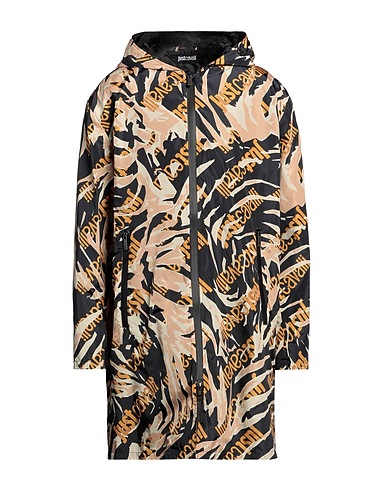 JUST CAVALLI Full-length jacket Black Polyester