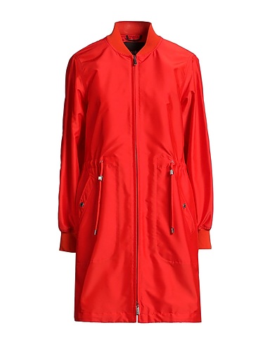 MOORER Full-length jacket Tomato red 100% Polyester