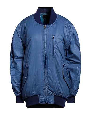 ISABEL MARANT Bomber Slate blue 100% Cotton, Acrylic, Wool, Elastane, Polyamide
