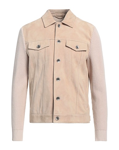 ELEVENTY Jacket Beige 100% Lambskin, Cotton