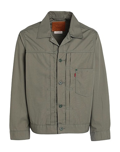 LEVI'S Jacke TYPE I TRUCKER GREENS
 Militärgrün 60% Baumwolle, 40% Polyester