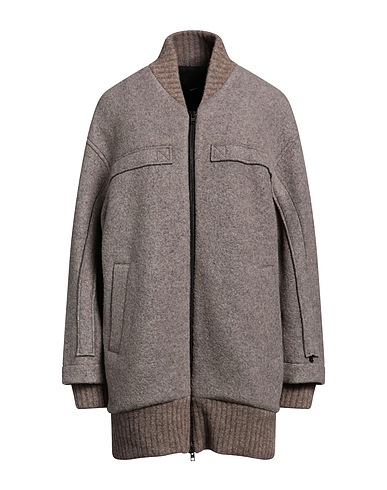 ISABEL BENENATO Cappotto Nocciola 90% Lana Vergine, 10% Poliestere, Lana Merino, Lana di yak, Poliammide