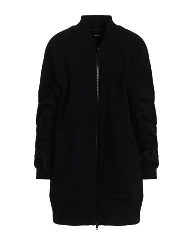 ISABEL BENENATO Mantel Schwarz 90% Schurwolle, 10% Polyester, Merinowolle, Yakwolle, Polyamid