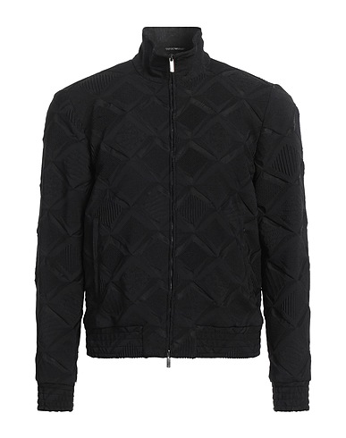 EMPORIO ARMANI Jacket Black 86% Polyester, 13% Polyamide, 1% Elastane