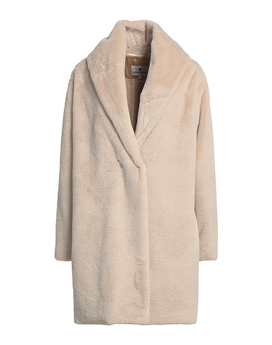 EUROPEAN CULTURE Teddy Coat Light brown 100% Polyester