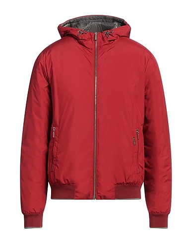 MOORER Shell jacket Brick red 100% Polyester