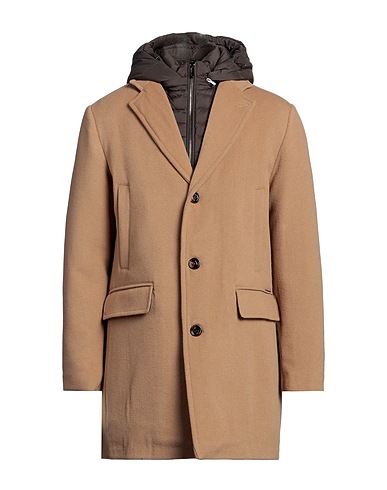 MOORER Coat Camel 90% Wool, 10% Cashmere, Virgin Wool, Polyamide, Acrylic