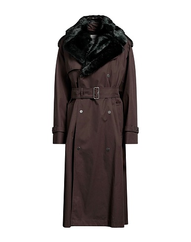 BURBERRY Caban et veste croisée Vert foncé 100% Coton, Modacrylique, Polyester