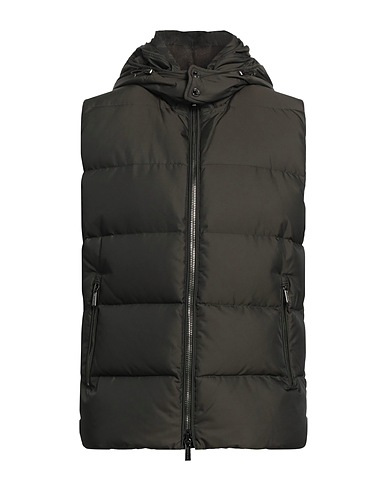 MOORER Piumino Verde scuro 100% Poliestere, Lana, Acrilico, Lycra®