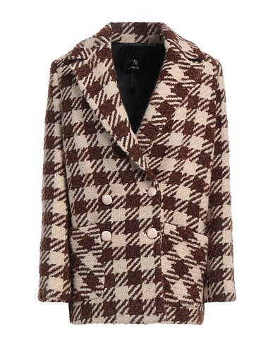 HANITA Coat Cream 35% Acrylic, 34% Wool, 22% Polyester, 9% Nylon, Other Fibres