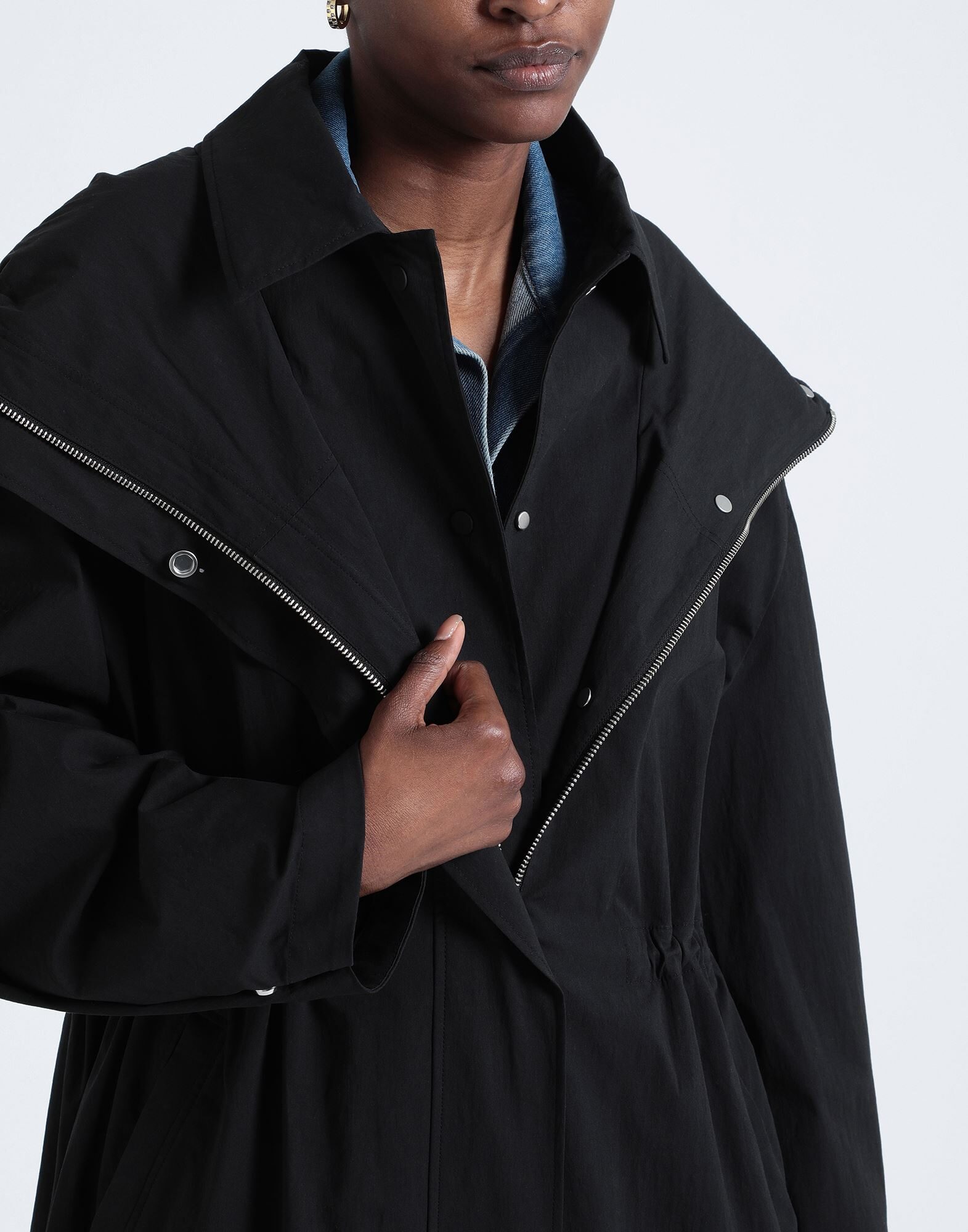 COS コート＆ブルゾン | ライトコート ブラック レディース | YOOX