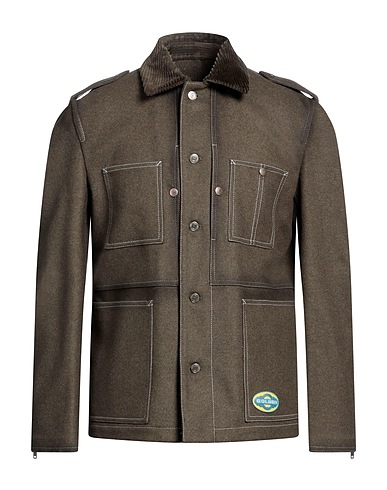 GOLDEN GOOSE Jacke Militärgrün 70% Wolle, 25% Polyamid, 5% Andere Fasern, Baumwolle, Elastan