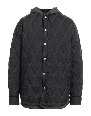 DIESEL Shell jacket Black 100% Polyamide, Cotton, Polyester
