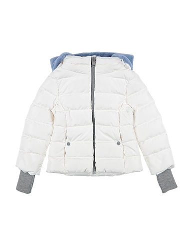 HERNO Shell jacket White 100% Polyester, Synthetic fibers, Wool, Elastane