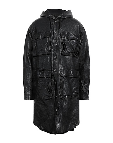 DIESEL コート ブラック 革（なめし加工）