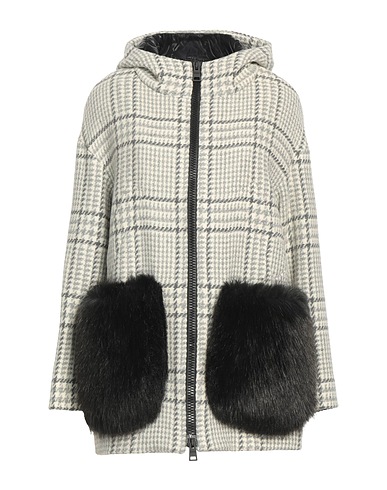 HERNO Jacke Elfenbein 57% Schurwolle, 24% Polyamid, 19% Baumwolle, Acryl, Polyester