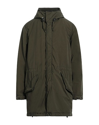 ASPESI Full-length jacket Military green 70% Polyester, 30% Polyamide