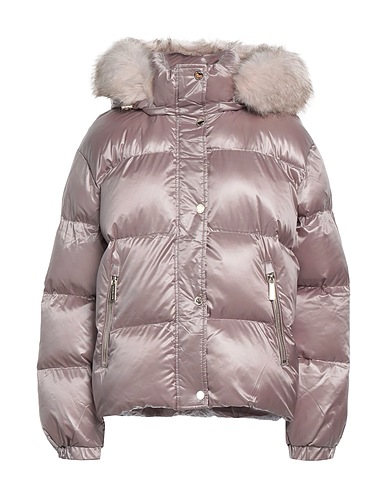 MICHAEL MICHAEL KORS Shell jacket Beige 58% Polyester, 42% Nylon, Modacrylic, Recycled polyester