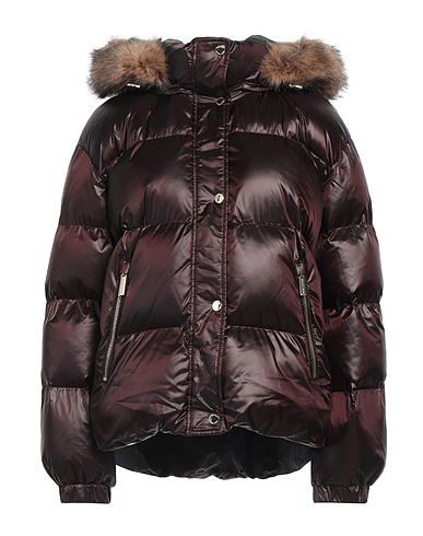 MICHAEL MICHAEL KORS Shell jacket Chocolate brown 58% Polyester, 42% Nylon, Modacrylic, Recycled polyester