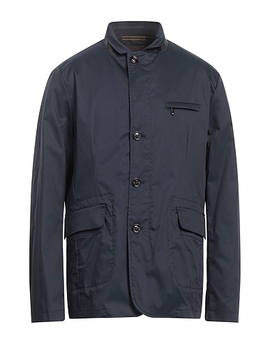 MOORER Jacket Midnight blue 57% Cotton, 38% Polyamide, 5% Elastane