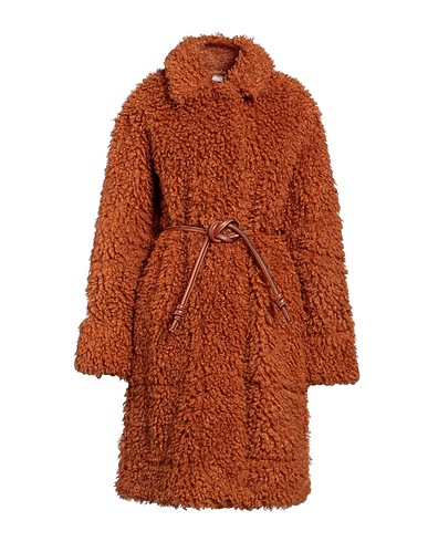 STELLA McCARTNEY Teddy Coat Camel 50% Polyamide, 50% Polyester, Polyurethane