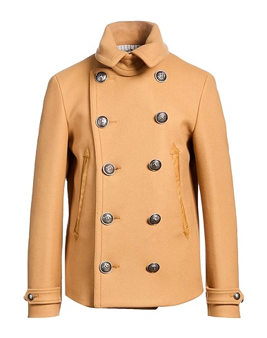 DSQUARED2 Caban e doppio petto Cammello 79% Lana Vergine, 20% Poliammide, 1% Elastan, Pelle di bovino