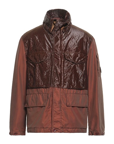C.P. COMPANY Jacket Brown 63% Cotton, 37% Polyester, Polyamide