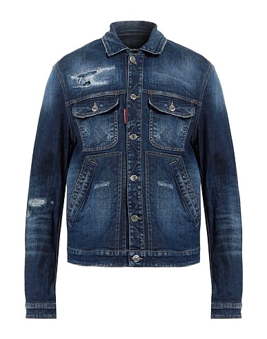 DSQUARED2 Denim jacket Blue 98% Cotton, 2% Elastane