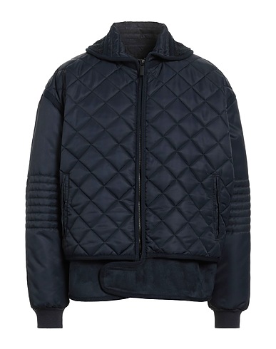 EMPORIO ARMANI Shell jacket Midnight blue 100% Polyamide, Polyester, Elastane, Cotton