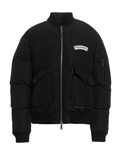 DSQUARED2 パファージャケット ブラック ポリエステル 100% / ウール / ナイロン