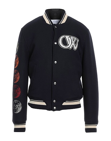 OFF-WHITE™ Jacket Midnight blue 75% Virgin Wool, 25% Polyamide, Polyester, Acrylic, Cotton