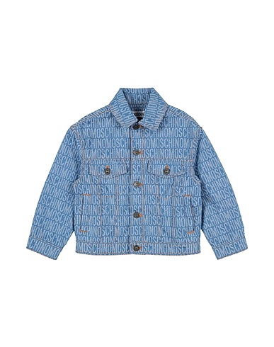 MOSCHINO KID Denim jacket Blue 53% Cotton, 47% Polyester