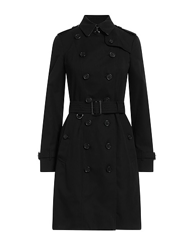 BURBERRY Double breasted pea coat Black 100% Cotton