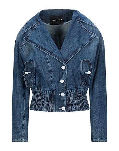 FRANKIE MORELLO Denim jacket Blue 100% Cotton
