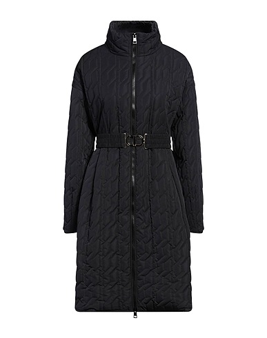 TWINSET Coat Black 83% Polyester, 17% Polyamide